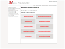 Tablet Screenshot of musiker-versicherungen.de